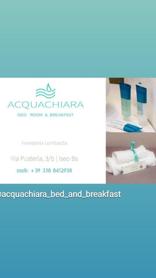 Acquachiara Iseo Deluxe Bed & Breakfast Iseo Center With Garden And Parking Inside Foresteria Exterior foto